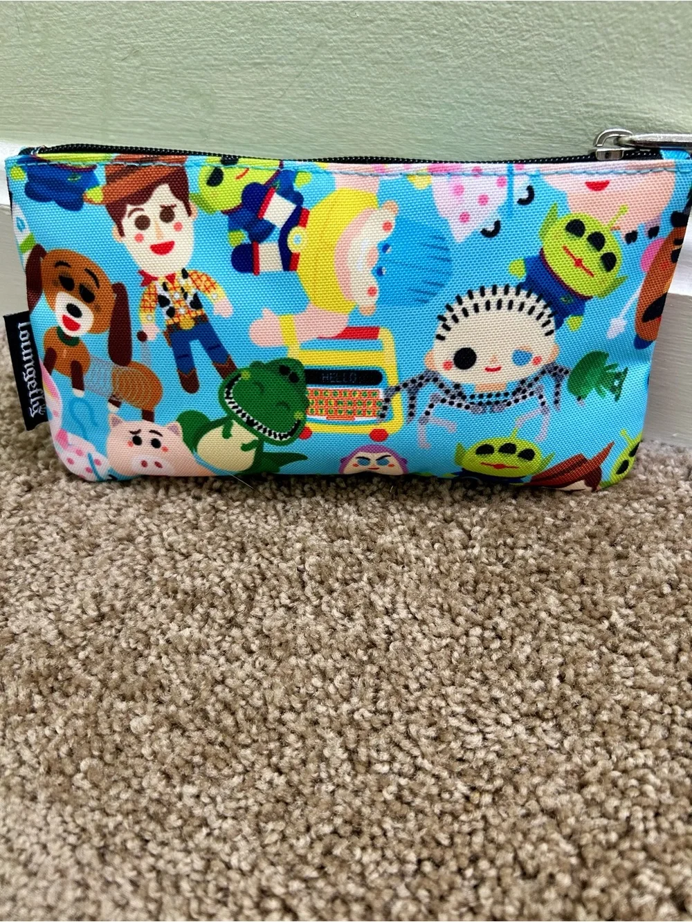 New Disney Loungefly Cuties Coin Cosmetic Zip Pouch
